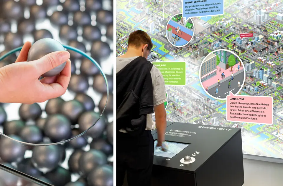 Impressionen aus der Ausstellung "Der mobile Mensch"