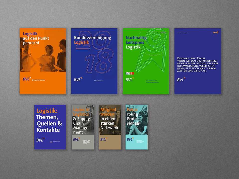 Medien im neuen Corporate Design der Bundesvereinigung Logistik