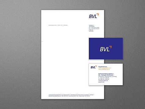 Geschäftsausstattung der Bundesvereinigung Logistik im neuen Corporate Design